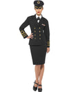 NAVY OFFICER FEMALE COSTUME, ADULT - L - Front