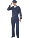 WW2 AIR FORCE CAPTAIN COSTUME, ADULT - Front