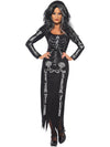 SKELETON COSTUME, WITH TUBE DRESS - Front
