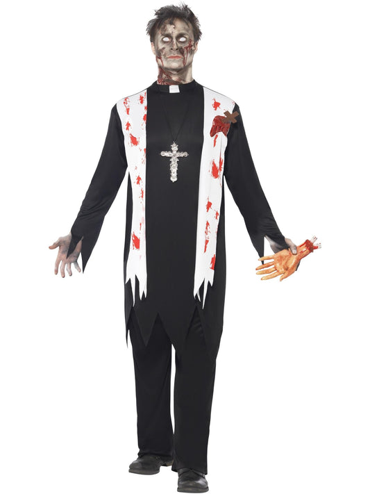 ZOMBIE PRIEST COSTUME, ADULT - Front