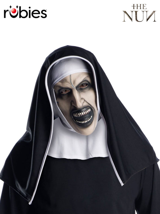 THE NUN 3/4 MASK WITH HEADPIECE - ADULT - Front