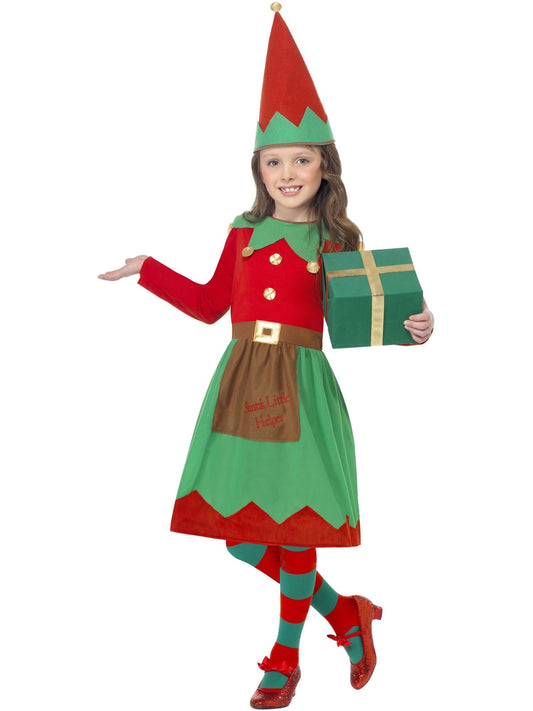 SANTA'S LITTLE HELPER COSTUME, CHILD - L - Front