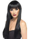 BEAUTY WIG, BLACK - ADULT - Front