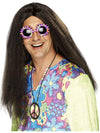HIPPY WIG, ADULT - Black - Front