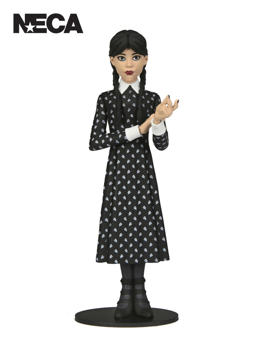 WEDNESDAY ADDAMS CLASSIC DRESS - TOONY TERRORS 6" SCALE ACTION FIGURE - Front