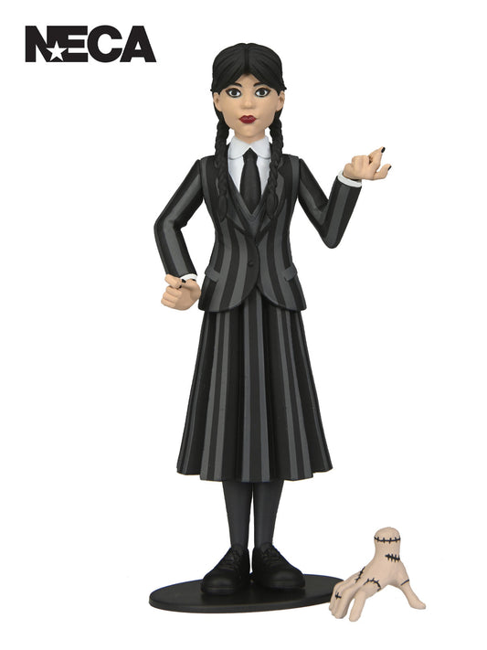 WEDNESDAY ADDAMS - NEVERMORE TOONY TERRORS 6" SCALE ACTION FIGURE - Front