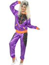 RETRO SHELL SUIT COSTUME, LADIES - Front