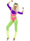 80S WORK OUT COSTUME, ADULT - Front