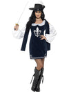 MUSKETEER LADY COSTUME, ADULT - Front