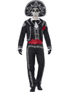 DAY OF THE DEAD SENOR BONES COSTUME, ADULT - S - Front