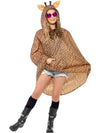 GIRAFFE PONCHO, ADULT - Front