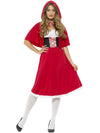 RED RIDING HOOD COSTUME - LONG, ADULT - Front