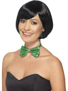 BOW TIE GREEN SEQUIN, ADULT - Front