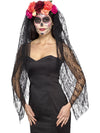 DAY OF THE DEAD DELUXE HEADBAND, ADULT - Front