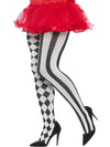 HARLEQUIN TIGHTS, ADULT PLUS SIZE - Front