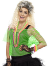 80'S FISHNET TOP, NEON GREEN - Front