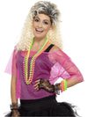 80'S FISHNET TOP, NEON PINK - Front