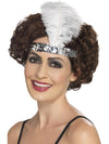 FLAPPER SILVER HEADBAND, ADULT - Front