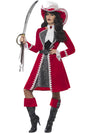 LADY CAPTAIN DELUXE COSTUME, ADULT - Front