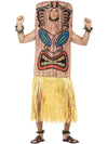 TIKI TOTEM HAWAIIAN COSTUME, ADULT - Front