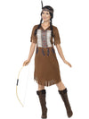 NATIVE AMERICAN WARRIOR PRINCESS COSTUME, ADULT - Front