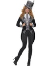 DELUXE DARK MISS HATTER COSTUME - PLUS - Front