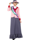 VICTORIAN SUFFRAGETTE DELUXE COSTUME, ADULT - S - Front