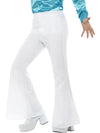 FLARED WHITE TROUSERS, ADULT - Front