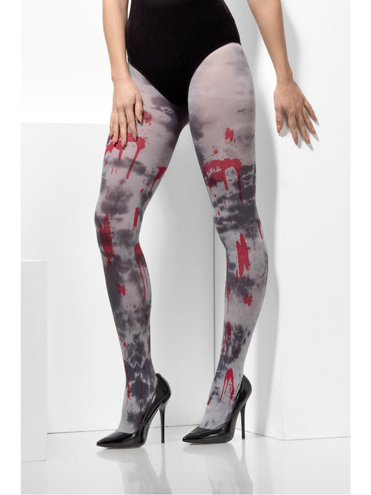ZOMBIE DIRT OPAQUE TIGHTS, ADULT - Front