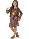 HIPPIE GIRL COSTUME, CHILD - Front
