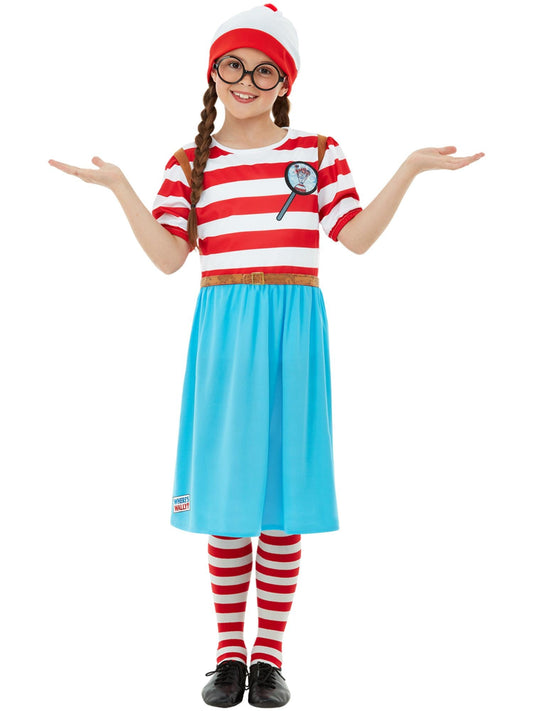 WHERE'S WALLY? WENDA DELUXE COSTUME, CHILD - Front