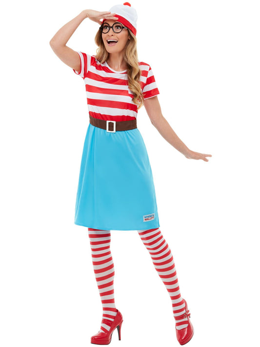 WHERE'S WALLY? WENDA COSTUME, ADULT - S - Front