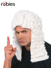 JUDGE WHITE WIG - ADULT - Front