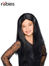 WITCH - LONG BLACK WIG - CHILD - Front
