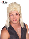 MULLET BLONDE WIG - ADULT - Front