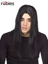 EVILDOER BLACK WIG - ADULT - Front