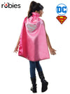 SUPERGIRL DC PINK CAPE, CHILD - 6 Plus - Front