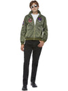 TOP GUN MAVERICK BOMBER JACKET, GREEN - Front