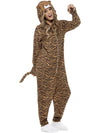 TIGER COSTUME, BROWN - L - Front