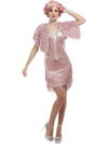 20S VINTAGE FLAPPER COSTUME, ADULT - S - Front