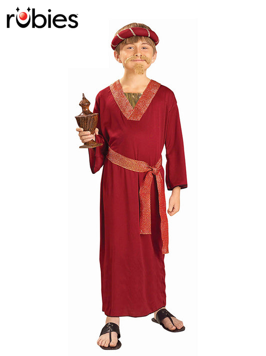 WISEMAN BURGUNDY COSTUME, CHILD - Front