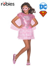 SUPERGIRL PINK SEQUIN COSTUME, CHILD - Front
