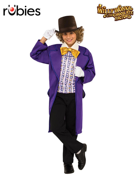 WILLY WONKA DELUXE COSTUME, CHILD - Front