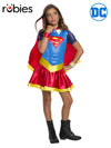 SUPERGIRL HOODIE COSTUME, CHILD - L - Front