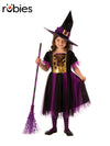 COLOUR MAGIC WITCH COSTUME, CHILD - Front