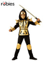 GOLD NINJA COSTUME, CHILD - Front