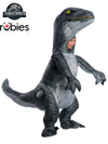 VELOCIRAPTOR BLUE INFLATABLE WITH SOUND - CHILD - Front