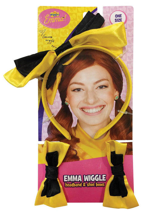 THE WIGGLES YELLOW HEADBAND & SHOE BOWS - CHILD - Front