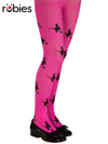 GLITTER WITCH TIGHTS PINK, CHILD - S - Front