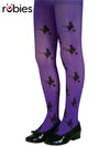GLITTER WITCH TIGHTS PURPLE, CHILD - S - Front